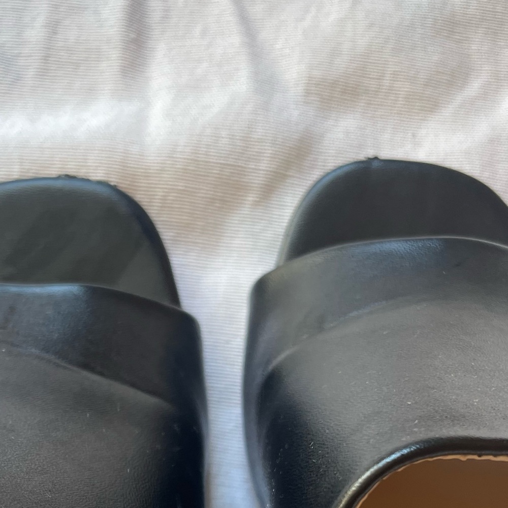 Adrienne Vittadini Black Open-Toe Mules - Picture 12 of 12